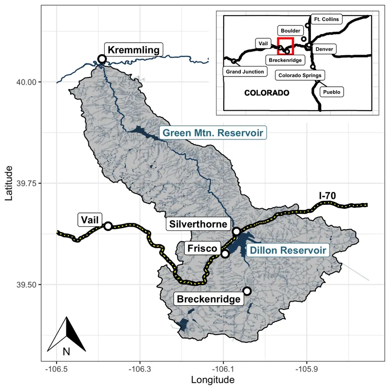 Blue River Watershed Map