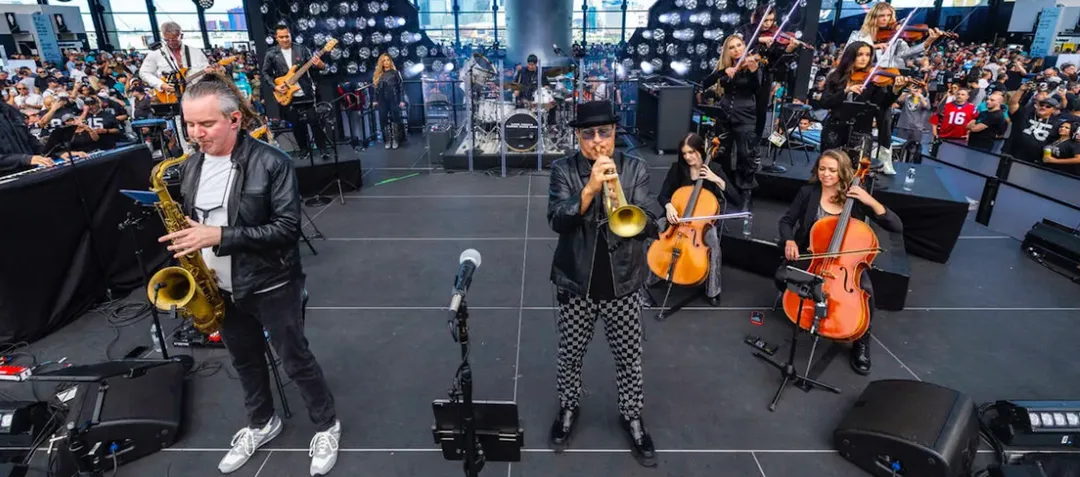 David Perrico and Raiders House Band (photo credit: Las Vegas Review Journal)