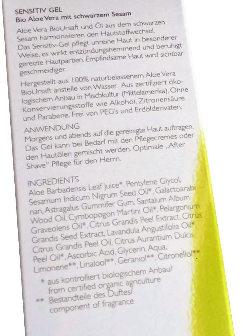 Sensitiv Gel - Aloe Vera 