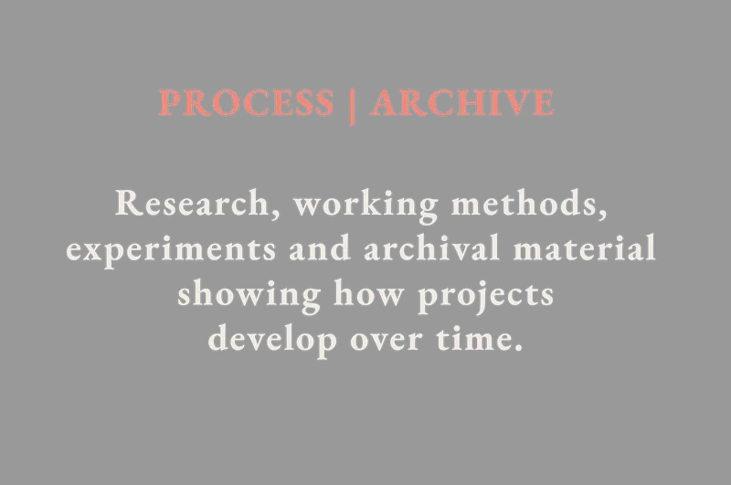 Explore Process and Archive: projected imagery and a computer workstation introduce research, working methods and archival materials.