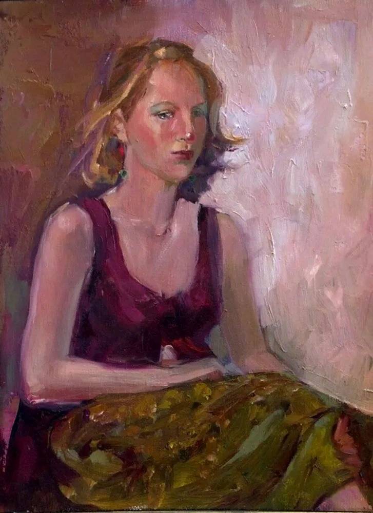 Burgandy Top by Kathleen Lack