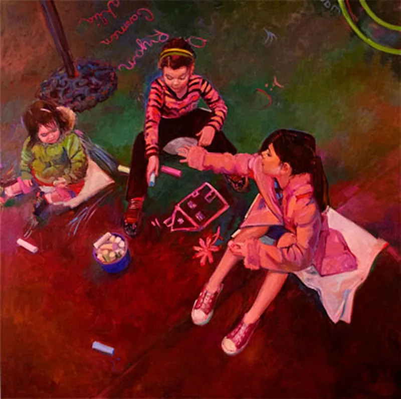 Chalk Drawings by Kathleen Lack