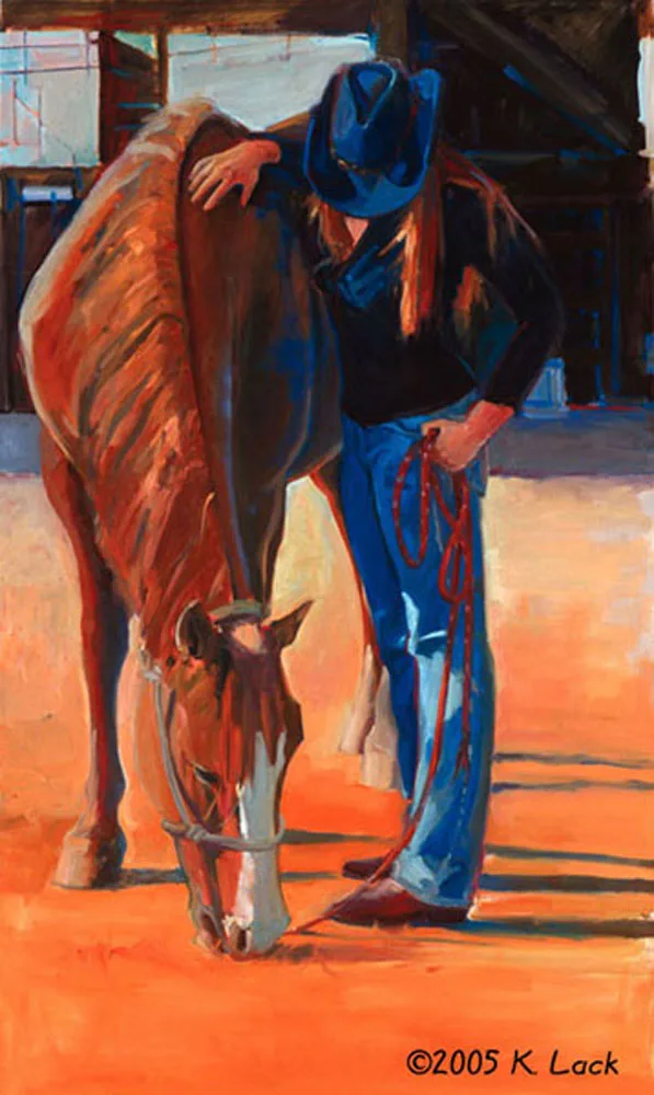 Red Lariat by Kathleen Lack