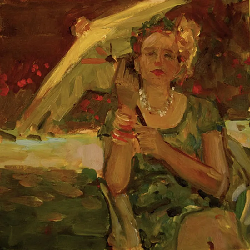 Yellow Green Parasol