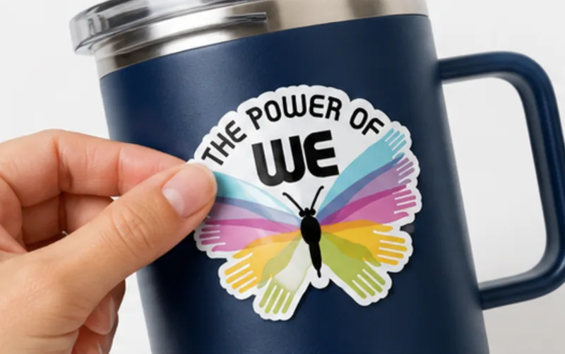 “The Power of We” DIY Perma-Sticker – for non-fabric