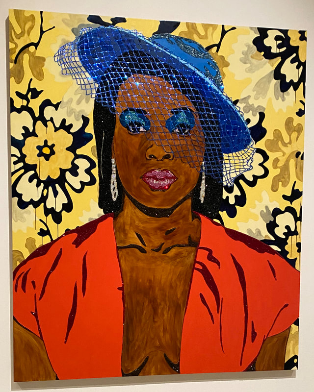 Mickalene Thomas, A Very Beautiful Black Girl, 2011
