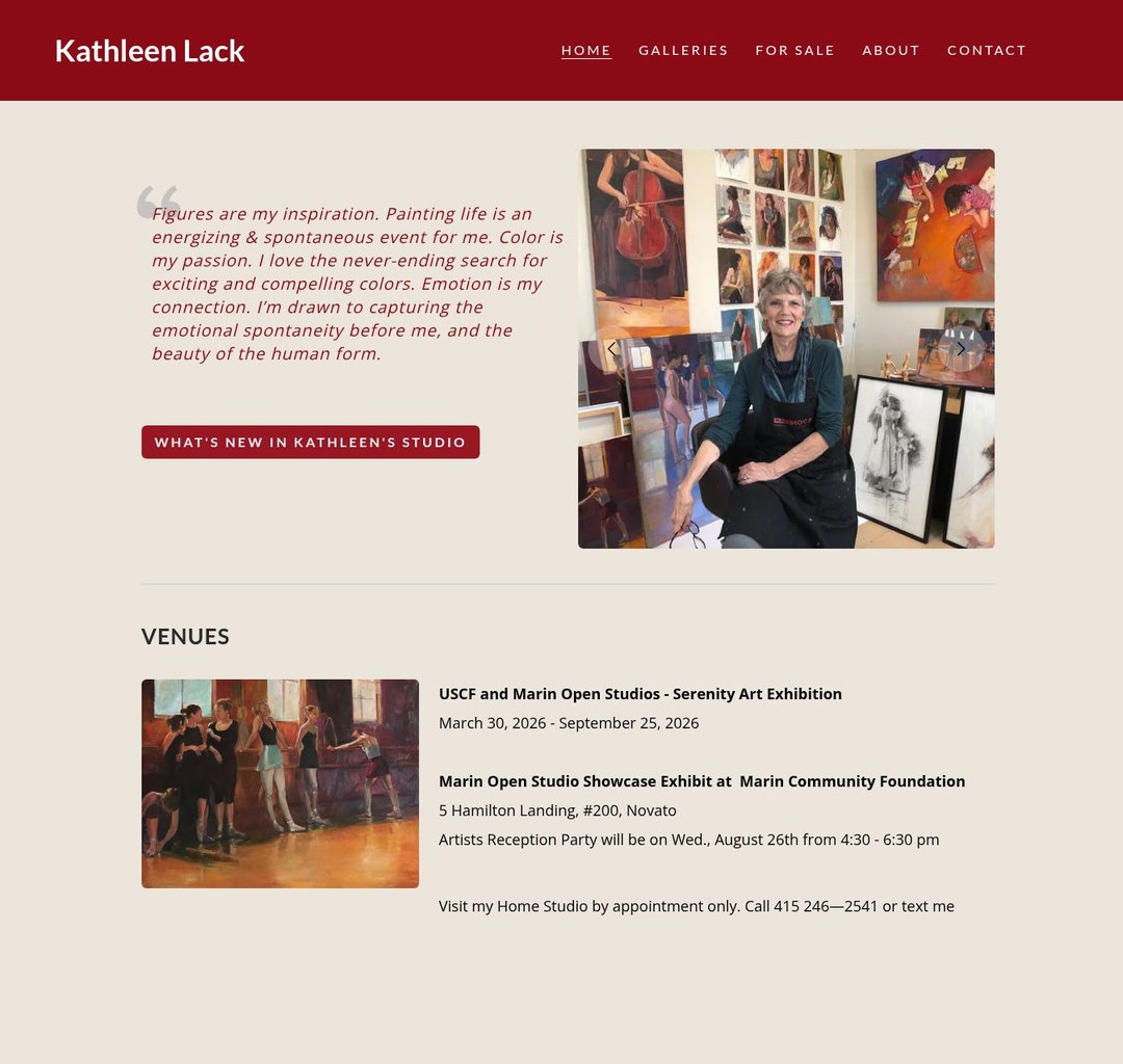 Kathleen Lack, Fine Artist