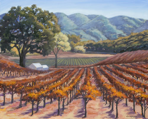 Fall Color on Vineyard Road by Terry Lockman