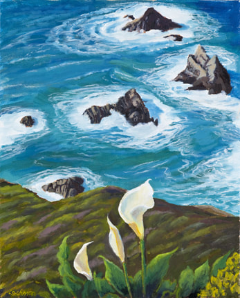 Wild Calas at Pt. Lobos by Terry Lockman