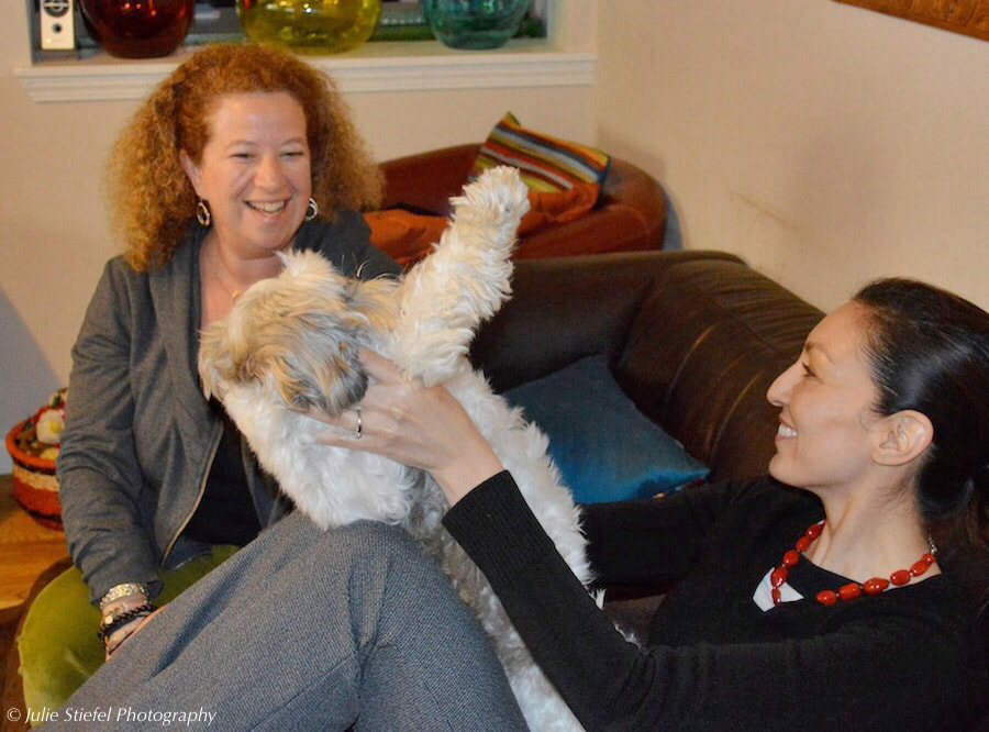 Dr. Ilana, Bucky and his mom, Dr. Laurie Scolari 