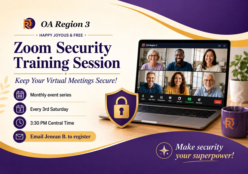 R3 Zoom Security Training Sessions