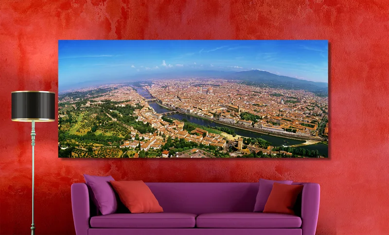 Florence op Canvas 200 x 90 cm met 2 cm Spieraam