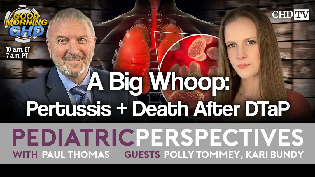 Dr. Paul Thomas with guests Kari Bundy and Polly Tommey on Pediatric Perspectives, Show 209 of With the Wind with Dr. Paul, discussing pertussis and DTaP vaccine risk.