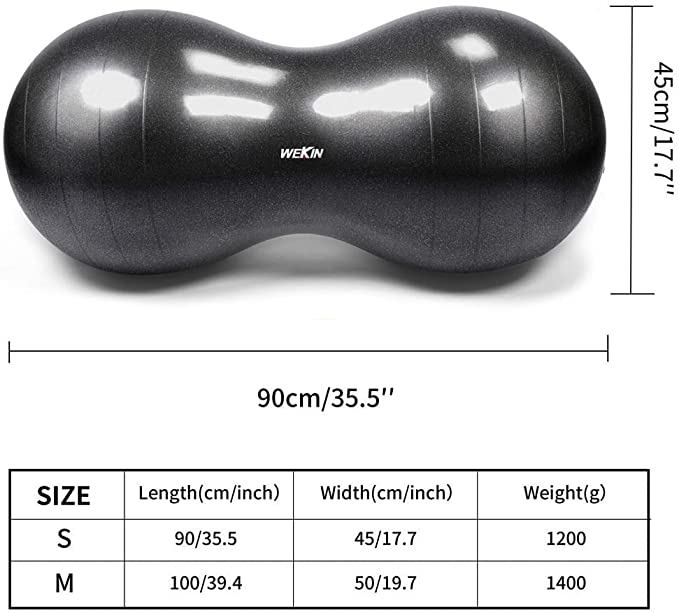 Wekin Physio Roll Therapy Fitness Exercise Peanut Ball