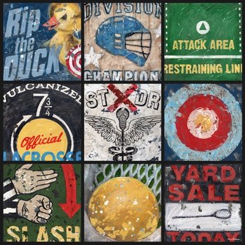 Lacrosse sports wall art decor by Aaron Christensen available as stretched canvases and poster prints. 