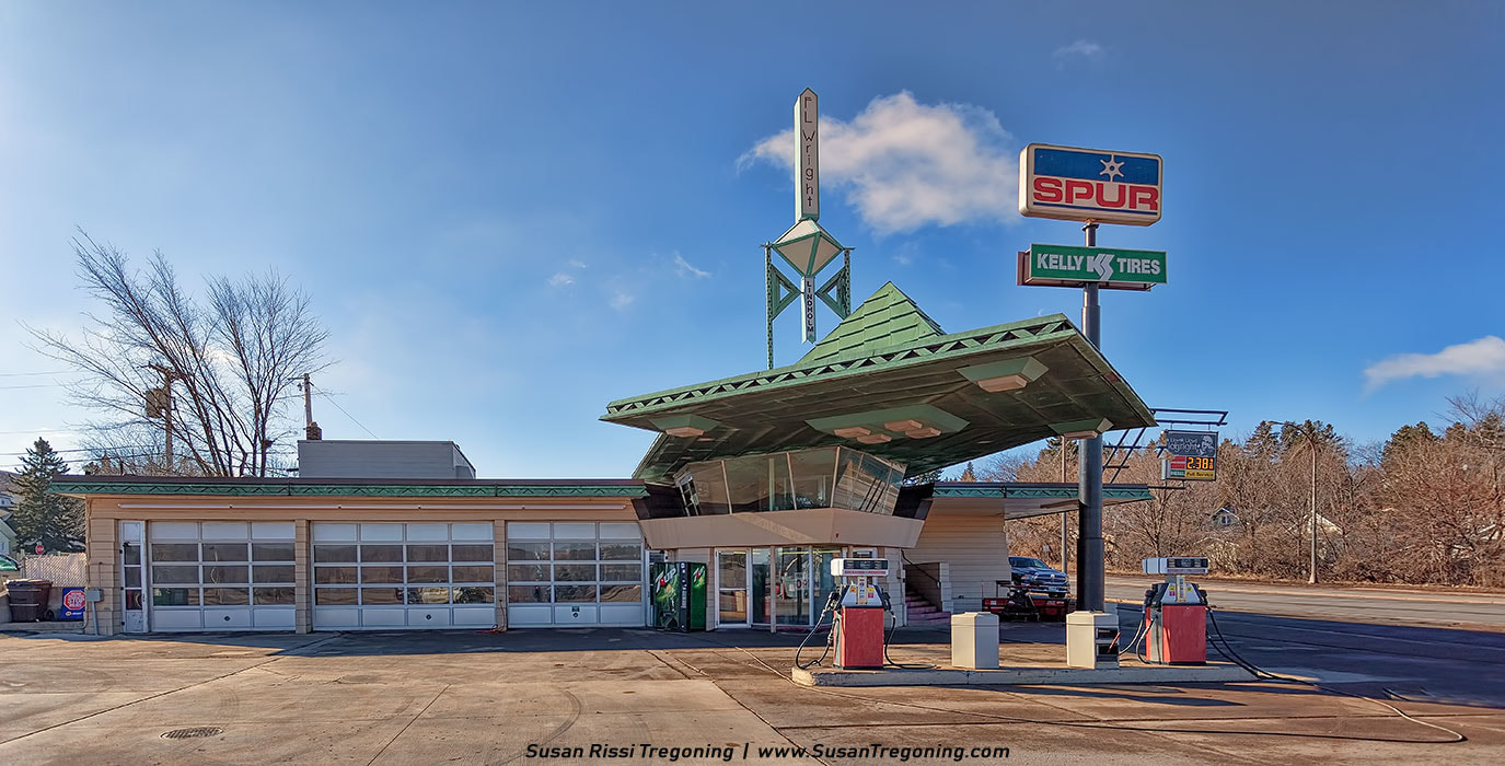 Explore Frank Lloyd Wright’s Only Gas Station in  Cloquet, Minnesota 