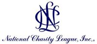 National Charity League logo--blue “NCL” script above name in elegant cursive.