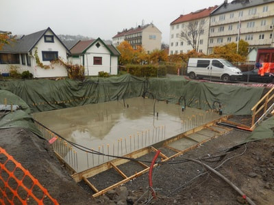Ferdig støpt bunnplate, tirsdag 3. november