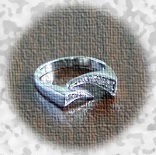 White Gold Ladies Rings.
