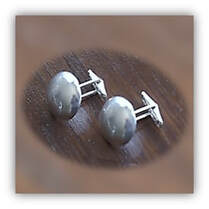 Main page item silver button cufflinks $200A