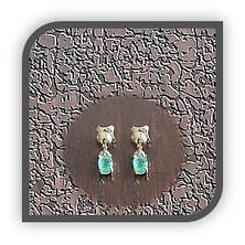 Main page item 9ct yellow gold & oval natural emerald swing earrings $1300A