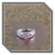 Main page item silver & multiple pink cubic ladies ring $180I