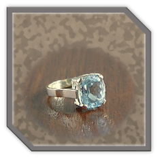 Main page item 9ct yellow gold & cushion cut topaz ladies ring $1200B