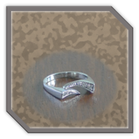 Main page item 14ct white gold & diamond ladies ring