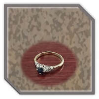 Main page item 18ct yellow gold 2 x diamond & round sapphire ladies ring $1400D