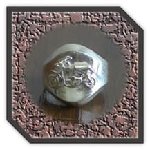Main page item men's bolder silver with motorbike motif ring $250AL
