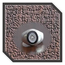 Main page item men's silver & oval stone-set mother-of-pearl onyx ring $250AV