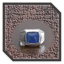 Main page item men's silver & blue antique opal triplet ring $260H