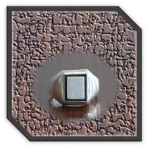 Main page item men's silver ring with rectangular silver plate on onyx $270B