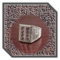 Main page item men's heavy silver & 8 rhodolite garnet ring $550B
