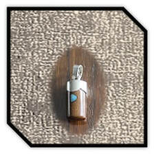 Main page item silver capped boulder opal pendant $150A