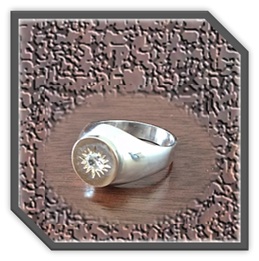 MRGT01500B-Sterling Silver 9ct Gold-Top Diamond Men's Ring.