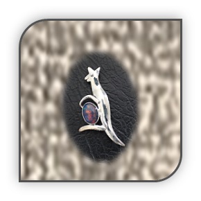 BR00400B-Sterling Silver Opal Brooch.
