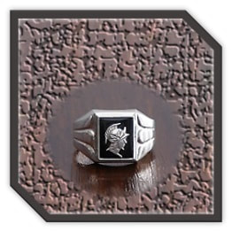 MR00280I-Sterling Silver Onyx Men's Ring.