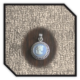 PE00150B-Sterling Silver Wedgwood Pendant.