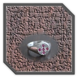 MR01200B-Sterling Silver Ruby Men's Ring.