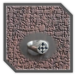 MR00450B-Sterling Silver Sapphire Men's Ring.
