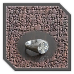 MR00200AD-Sterling Silver Cubic Men's Ring.