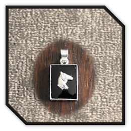 PE00180F-Sterling Silver Onyx Pendant.