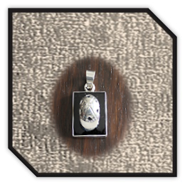 PE00180I-Sterling Silver Onyx Pendant.