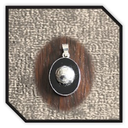 PE00200F-Sterling Silver Onyx Pendant.