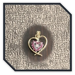 PE01800A-18ct Yellow Gold Diamond Ruby Pendant.