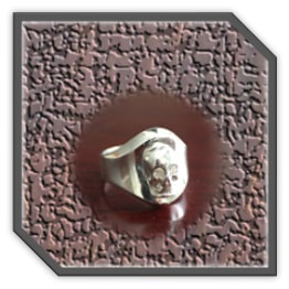 MR00250W-Sterling Silver Men's Ring.