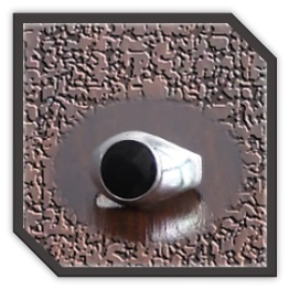 MR00150D-Sterling Silver Plain Onyx Men's Ring.