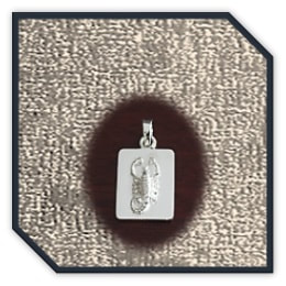 PE00110B-Sterling Silver Scorpio Pendant.