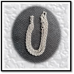 CH00125A-Handmade 515mm Sterling Silver Chain.